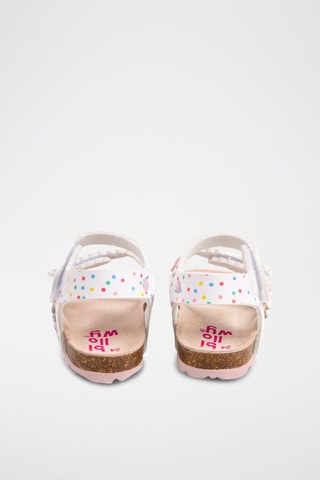 Sandales - Blanc et turquoise