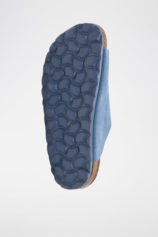 Mules en cuir - Bleu