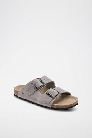 Mules en cuir - Gris