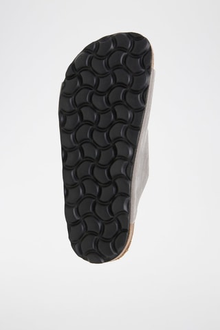 Mules en cuir - Gris