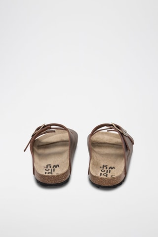 Mules en cuir - Marron