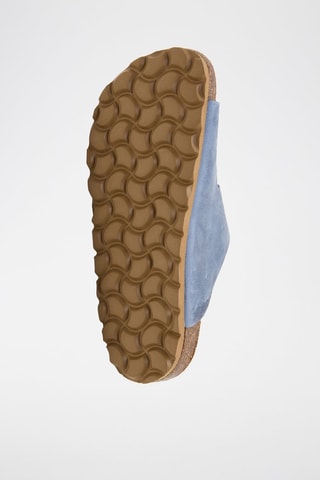 Mules en cuir - Bleu