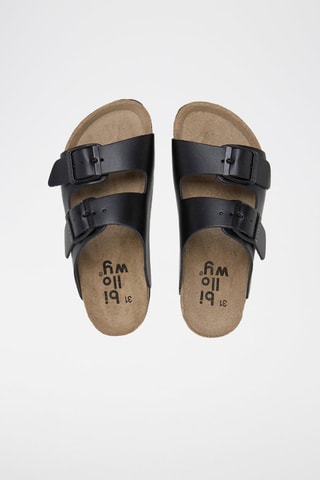 Mules en cuir - Noir