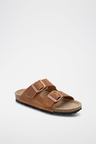 Mules en cuir - Marron