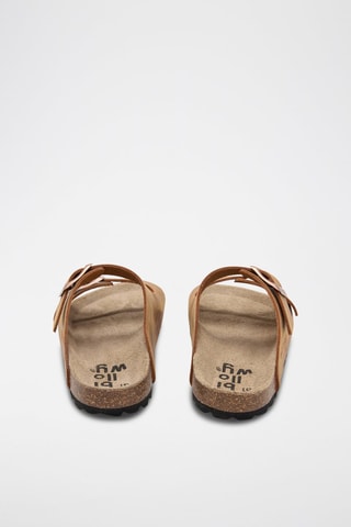 Mules en cuir - Marron