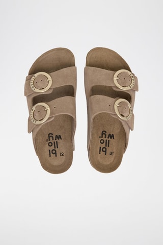 Mules en cuir - Marron