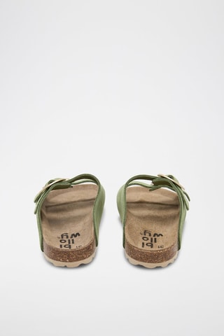 Mules en cuir - Vert