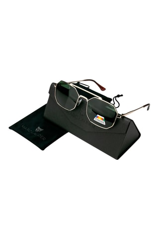 Occhiali da sole polarizzati unisex - Categoria 3 - Marc Lauder - Verde e dorato