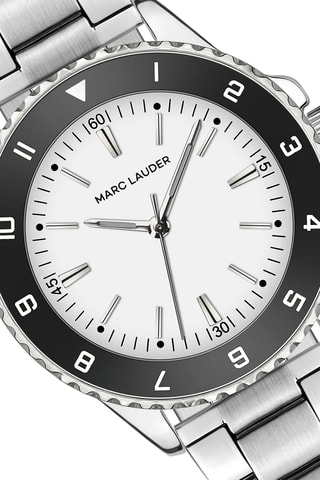 Cofanetto orologio al quarzo e bracciale in acciaio