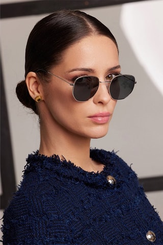 Occhiali da sole polarizzati unisex Galavent - Categoria 3 - Nero e argentato