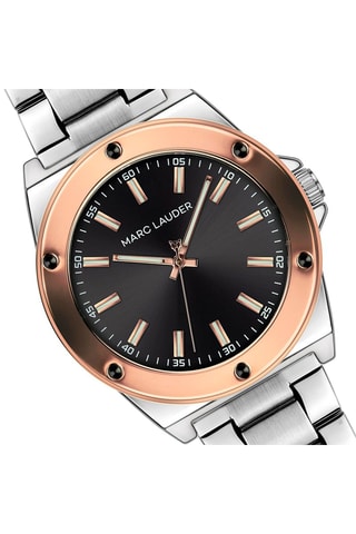 Orologio al quarzo in acciaio Berlin - Argentato e dorato rosa