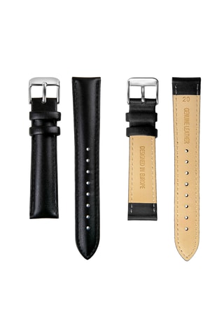 Orologio al quarzo in pelle - Nero