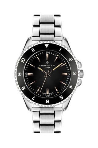 Orologio al quarzo in acciaio - Argentato