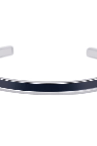 Cofanetto orologio al quarzo in acciaio e bracciale bangle in acciaio