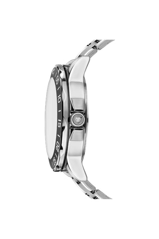 Orologio al quarzo in acciaio Munich - Argentato e bianco