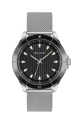 Orologio al quarzo in acciaio Madrid - Argentato e nero