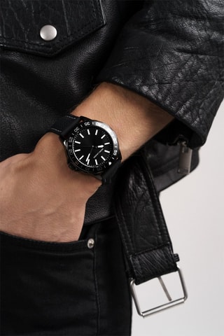 Orologio al quarzo in silicone Toledo - Nero