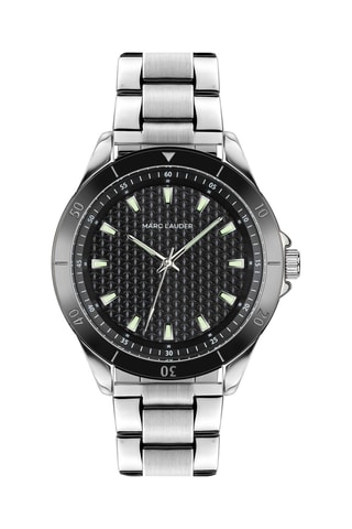 Orologio al quarzo in acciaio Madrid - Argentato e nero