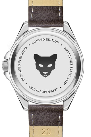 Orologio al quarzo in pelle - Marrone