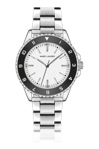 Orologio al quarzo in acciaio - Argentato