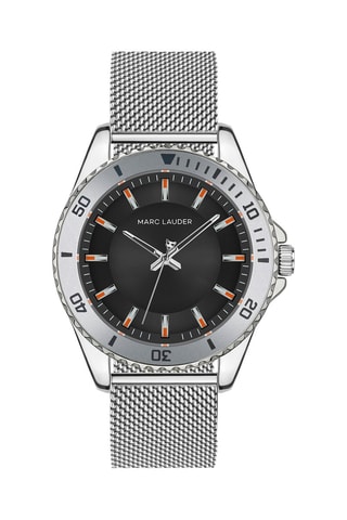 Orologio al quarzo in acciaio Istanbul - Argentato e nero