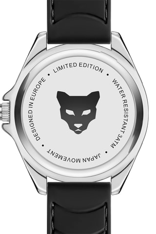 Orologio al quarzo in pelle Istanbul - Argentato e nero