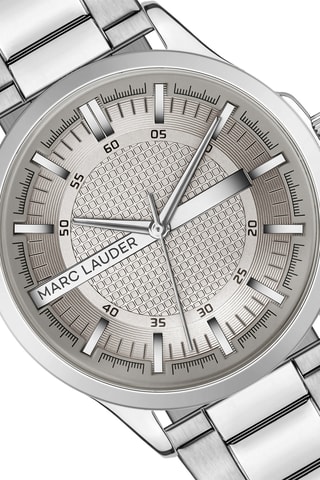 Cofanetto orologio al quarzo e bracciale bangle in acciaio