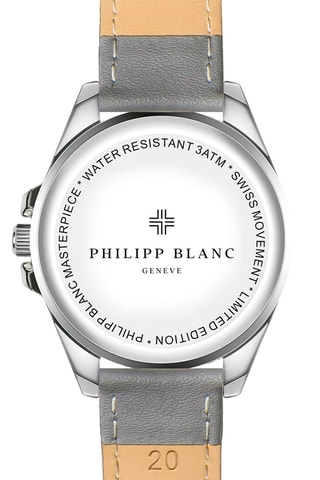 Orologio al quarzo in pelle - Grigio e argentato