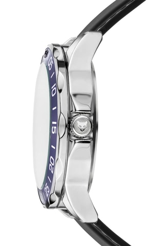 Orologio al quarzo in silicone Barcelona - Nero e blu