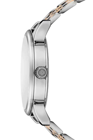 Orologio al quarzo in acciaio - Argentato e dorato