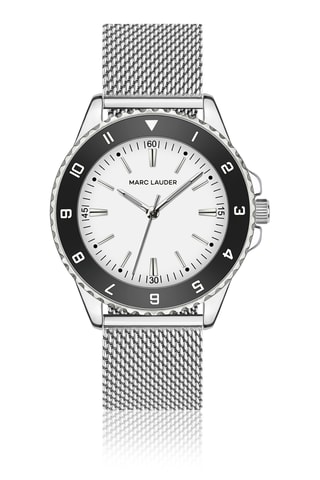 Orologio al quarzo in metallo - Argentato