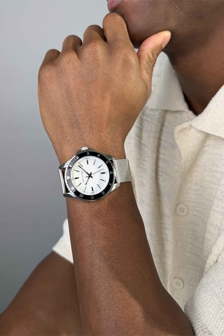 Orologio al quarzo in metallo - Argentato