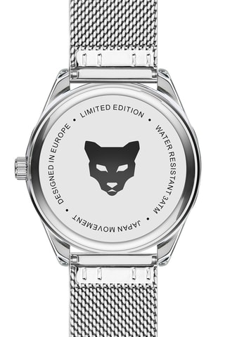 Orologio al quarzo in acciaio Helsinki - Tachimetro - Argentato e blu