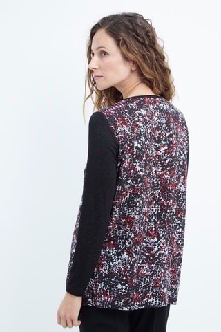 Tunique - Gris, noir, rouge et violet