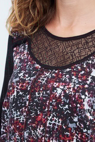 Tunique - Gris, noir, rouge et violet