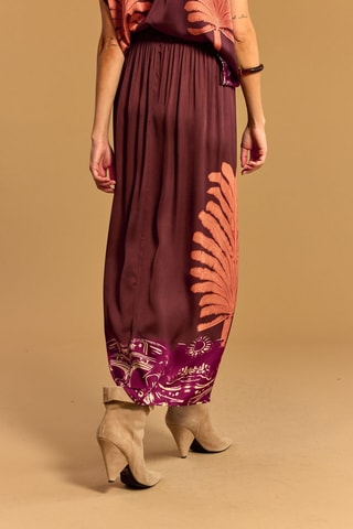 Jupe droite - Corail