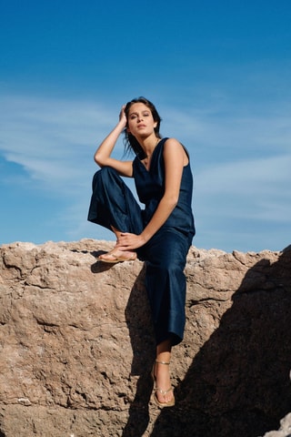 Combinaison en jean - Bleu