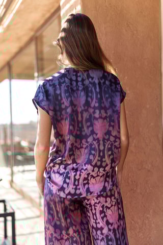 Blouse en soie - Violet