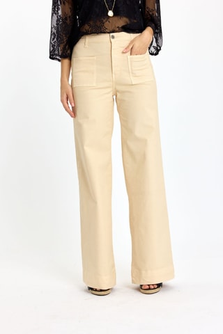 Jean taille haute - Beige