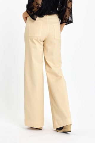 Jean taille haute - Beige