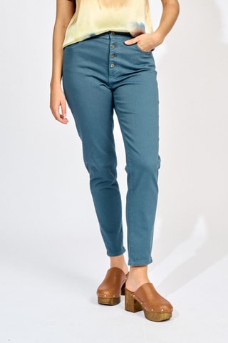 Jean 7/8 taille haute - Bleu