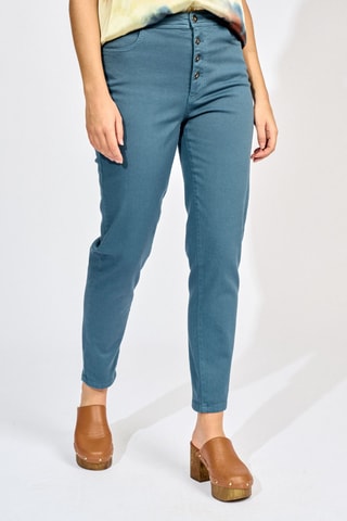 Jean 7/8 taille haute - Bleu