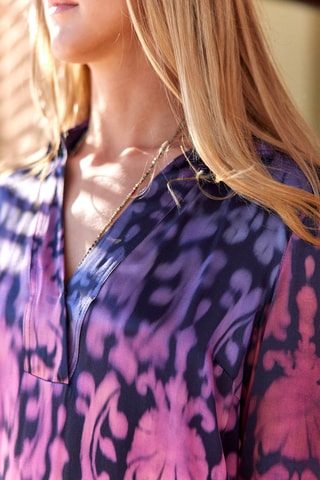 Robe droite en soie - Violet