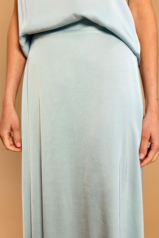 Jupe longue taille haute - Bleu clair