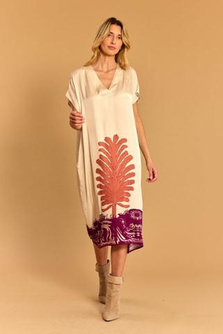 Robe midi - Écru