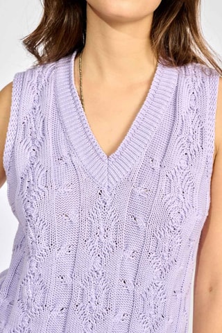 Pull sans manches - Violet