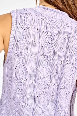 Pull sans manches - Violet