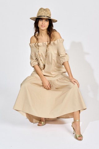 Robe longue - Beige