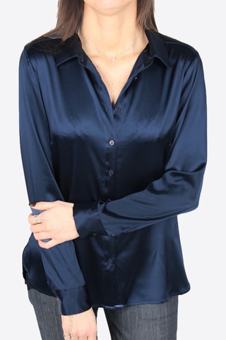 Chemisier en soie - Bleu