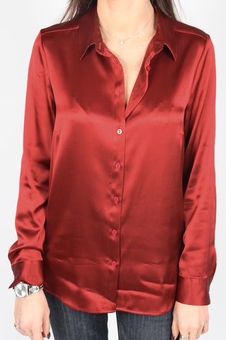 Chemisier en soie - Rouge